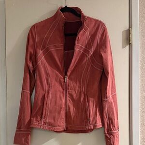 lululemon athletica Coral-Red Zip Jacket